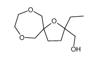 (2-ethyl-1,7,10-trioxaspiro[4.6]undecan-2-yl)methanol结构式