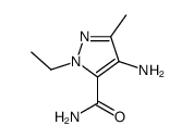 4-amino-2-ethyl-5-methylpyrazole-3-carboxamide结构式