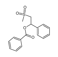 2-(Benzoyloxy)-2-phenylethyl methyl sulfone Structure