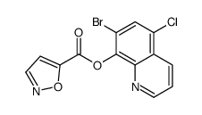 (7-bromo-5-chloroquinolin-8-yl) 1,2-oxazole-5-carboxylate Structure