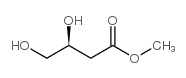 (S)-3,4-二羟基丁酸甲酯结构式
