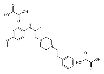 4-methoxy-N-[1-[4-(2-phenylethyl)piperazin-1-yl]propan-2-yl]aniline,oxalic acid结构式