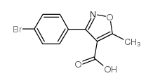 3-(4-溴苯基)-5-甲基异唑-4-羧酸结构式