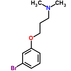 3-(3-溴苯氧基)-N,N-二甲基丙胺结构式