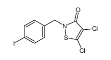 4,5-dichloro-2-[(4-iodophenyl)methyl]-1,2-thiazol-3-one结构式