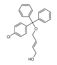 4-[(4-chlorophenyl)-diphenylmethoxy]but-2-en-1-ol结构式
