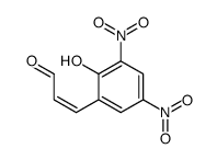 3-(2-hydroxy-3,5-dinitrophenyl)prop-2-enal结构式