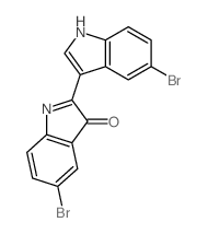 3H-Indol-3-one,5-bromo-2-(5-bromo-1H-indol-3-yl)- structure