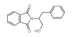 1H-Isoindole-1,3(2H)-dione,2-[1-(hydroxymethyl)-2-phenylethyl]- Structure