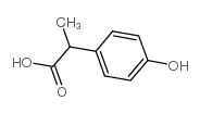 2-(4-hydroxyphenyl)propionic acid structure