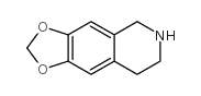 5,6,7,8-四氢-[1,3]二氧杂环戊烯并[4,5-g]异喹啉结构式