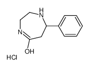 7-苯基-1,4-二氮杂-5-酮盐酸盐结构式