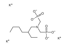 tripotassium hydrogen [[(2-ethylhexyl)imino]bis(methylene)]bisphosphonate structure