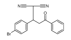 Propanedinitrile, 2-[1-(4-bromophenyl)-3-oxo-3-phenylpropyl]结构式