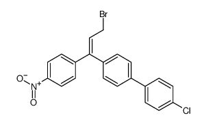 (E)-4-[3-bromo-1-(4-nitrophenyl)-1-propenyl]-4'-chloro-1,1'-biphenyl picture