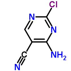4-amino-2-chloropyrimidine-5-carbonitrile structure