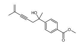 methyl 4-(2-hydroxy-6-methylhept-6-en-4-yn-2-yl)benzoate Structure