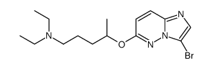 [4-(3-bromo-imidazo[1,2-b]pyridazin-6-yloxy)-pentyl]-dimethyl-amine Structure