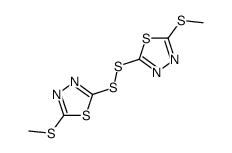 bis-(methylsulfanyl-[1,3,4]thiadiazol-2-yl)-disulfide结构式