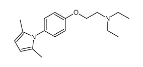 1-[4-(2-diethylamino-ethoxy)-phenyl]-2,5-dimethyl-pyrrole Structure