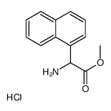 methyl 2-amino-2-naphthalen-1-ylacetate,hydrochloride Structure