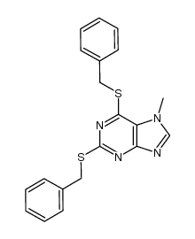 2,6-dibenzylthio-7-methylpurine结构式