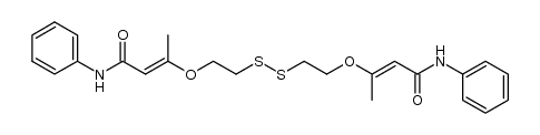 3,3'-((disulfanediylbis(ethane-2,1-diyl))bis(oxy))bis(N-phenylbut-2-enamide) Structure