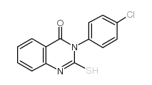 3-(4-氯-苯基)-2-硫代-2,3-二氢-1H-喹唑啉-4-酮结构式