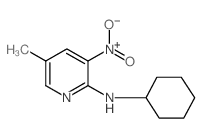 2-环己基氨基-5-甲基-3-硝基吡啶结构式