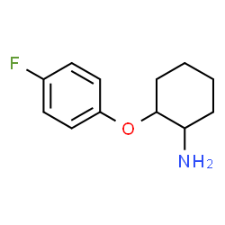 2-(4-氟苯氧基)环己-1-胺结构式