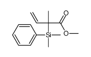 methyl 2-[dimethyl(phenyl)silyl]-2-methylbut-3-enoate结构式