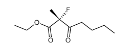 (R)-2-Fluoro-2-methyl-3-oxo-heptanoic acid ethyl ester结构式