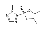1-Methyl-5-(1,2,4-triazolyl)phosphonic acid diethyl ester结构式