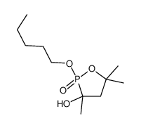 3,5,5-trimethyl-2-oxo-2-pentoxy-1,2λ5-oxaphospholan-3-ol结构式