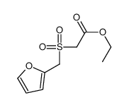 ethyl 2-(furan-2-ylmethylsulfonyl)acetate结构式