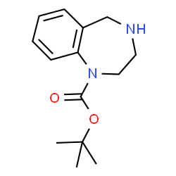 2,3,4,5-四氢-1H-1,4-苯二氮杂-1-甲酸叔丁酯结构式