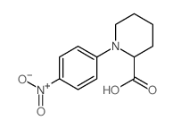 1-(4-Nitrophenyl)piperidine-2-carboxylic acid Structure