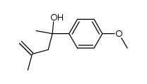 2-(4-methoxyphenyl)-4-methylpent-4-en-2-ol结构式