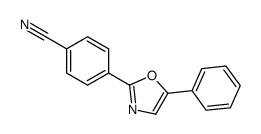 4-(5-phenyl-1,3-oxazol-2-yl)benzonitrile结构式