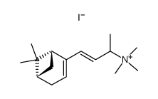 N,N,N,-trimethyl-N-<3-(6,6-dimethylbicyclo<3.1.1>hept-2-en-2yl)-1-methylallyl>ammonium iodide Structure