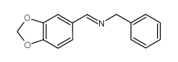 3,4-亚甲基二氧基亚苄基苯甲胺结构式