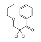 2,2-dichloro-1-phenyl-3-propoxypropan-1-one Structure