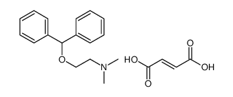 2-benzhydryloxy-N,N-dimethylethanamine,(Z)-but-2-enedioic acid结构式