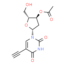 3'-acetate-2'-deoxy-5-ethynyl-uridine structure