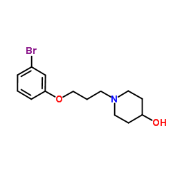 1-[3-(3-Bromophenoxy)propyl]-4-piperidinol结构式