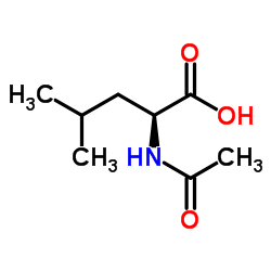 N-乙酰-L-亮氨酸结构式