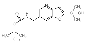 tert-Butyl (2-(trimethylsilyl)furo[3,2-b]pyridin-6-yl)methylcarbamate Structure