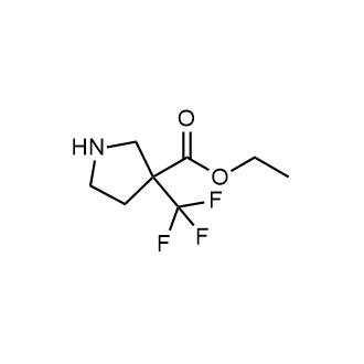 Ethyl3-(trifluoromethyl)pyrrolidine-3-carboxylate Structure