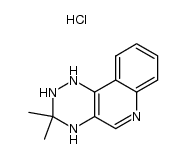 3,3-dimethyl-1,2,3,4-tetrahydro-[1,2,4]triazino[5,6-c]quinoline hydrochloride Structure