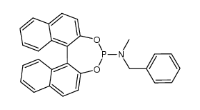 (11bR)-N-苄基-N-甲基二萘并[2,1-d:1',2'-f][1,3,2]二氧膦杂环庚三烯-4-胺结构式